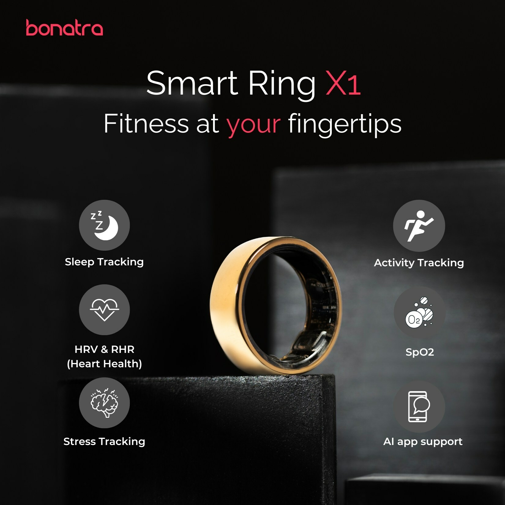 Healthtech Startup Bonatra launches Wearable Smart Rings for Wellness