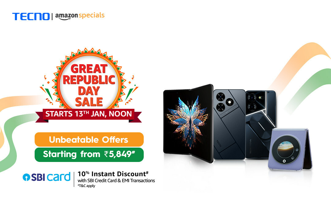 Jaw-Dropping Deals on TECNO Smartphones on the Amazon Republic Day Sale