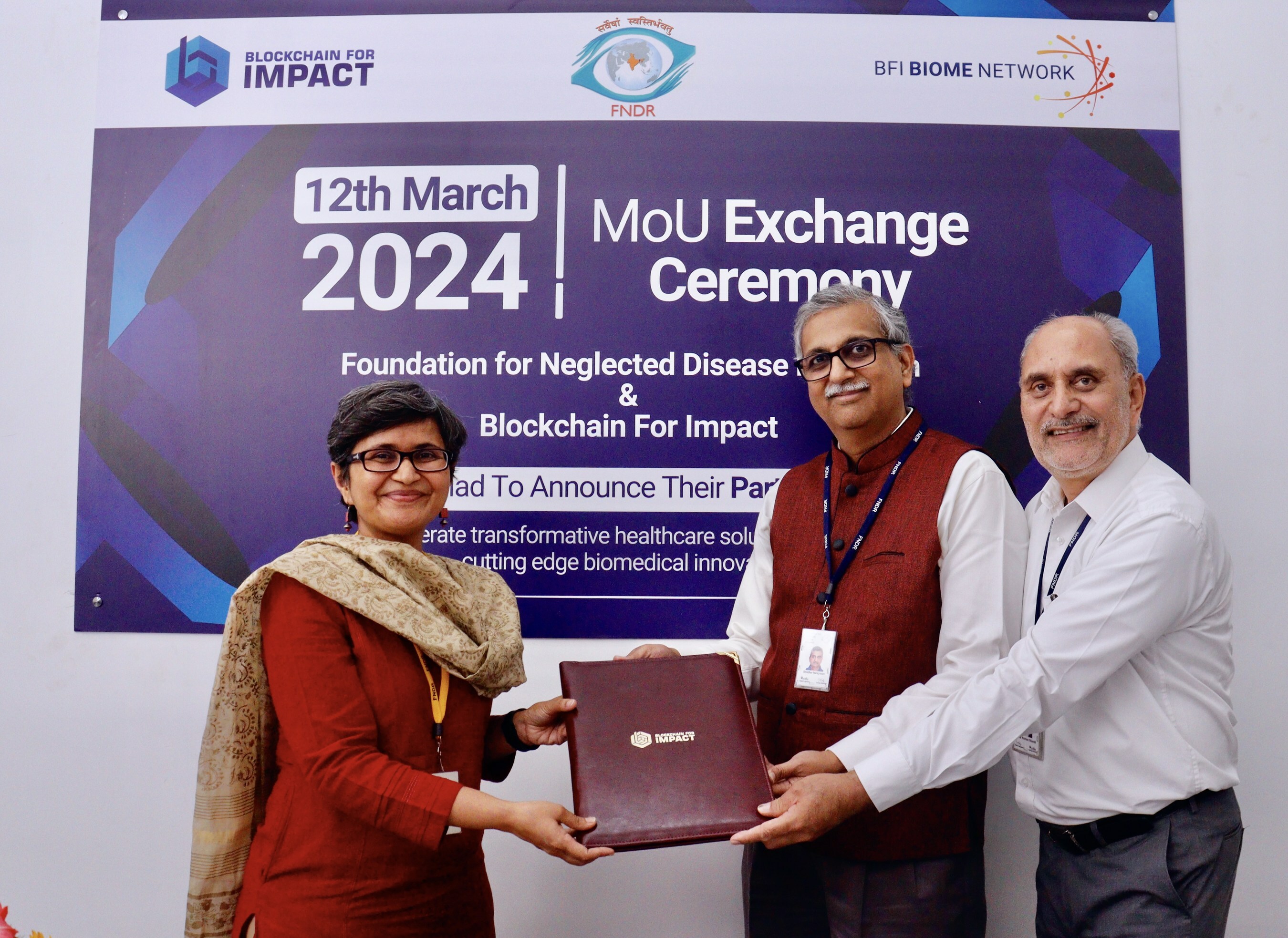 Foundation for Neglected Disease Research, Bangalore and Blockchain For Impact (BFI) Collaborate to Accelerate Biomedical Innovation